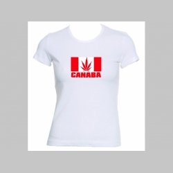 Canaba, biele dámske tričko Fruit of The Loom 100%bavlna